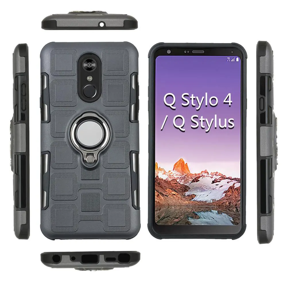 IDOOLS чехол для LG Q stylo 4 стилус Высокое качество Гибридный 2 в 1 ТПУ силиконовый