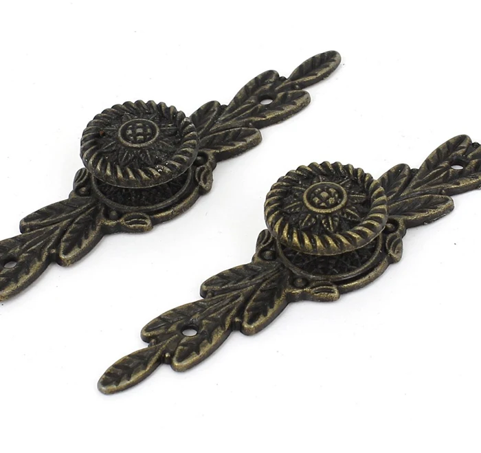 20 шт. 84 мм Деревянный Ящик Ручка Двери Шкафа Ящика Потяните Ручки Античная Бронза