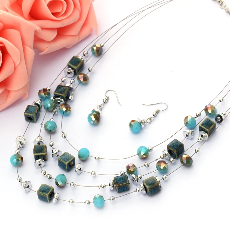 Винтажные африканские бусины набор украшений для женщин керамические