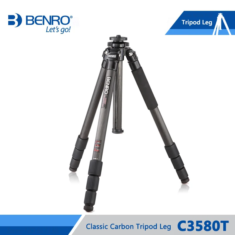 BENRO C3580T штатив из углеродного волокна ножка штатива универсальная поддержка штативы для камеры 4 секции Максимальная загрузка 18 кг DHL