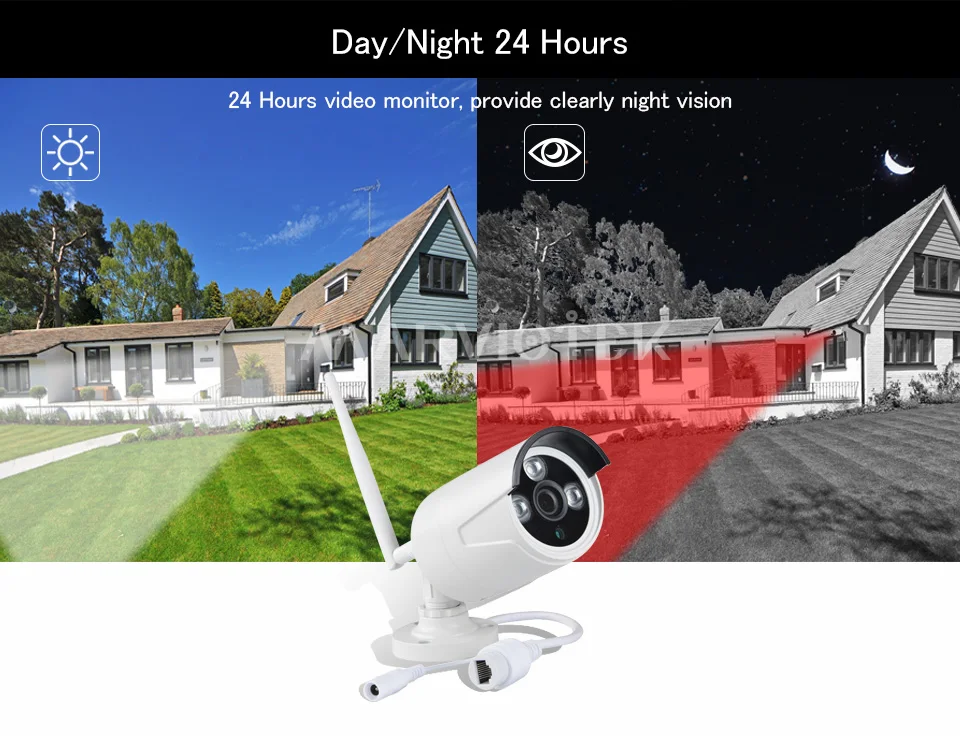 4CH CCTV камера системы Wi fi ИК Открытый Водонепроницаемый 1080P IP камера Wi fi NVR комплект беспроводной P2P системы видеонаблюдения
