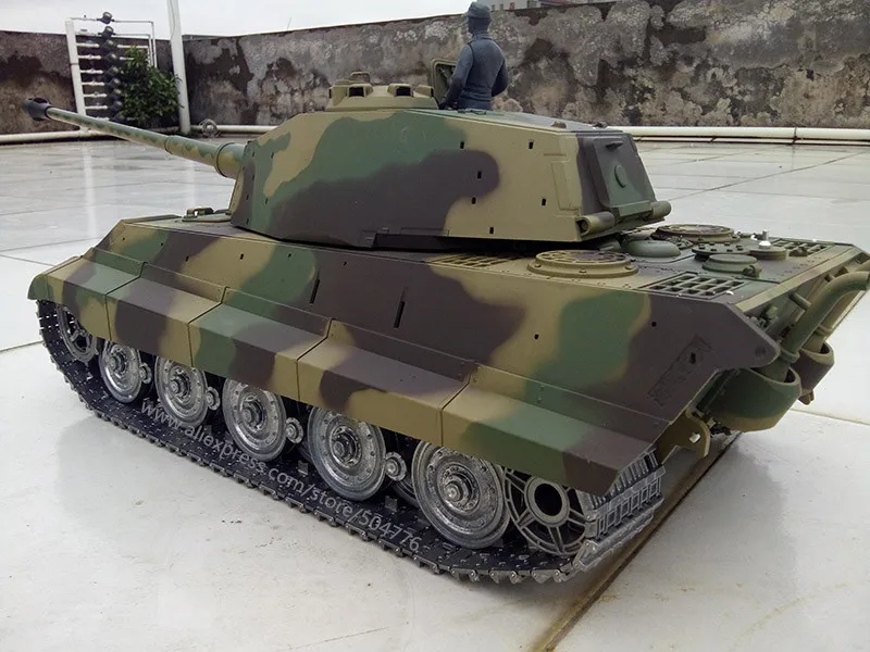Немецкий танк King Tiger Henschel RC 6 0 с пушкой 3888a 1 улучшенный металлической дорожкой и