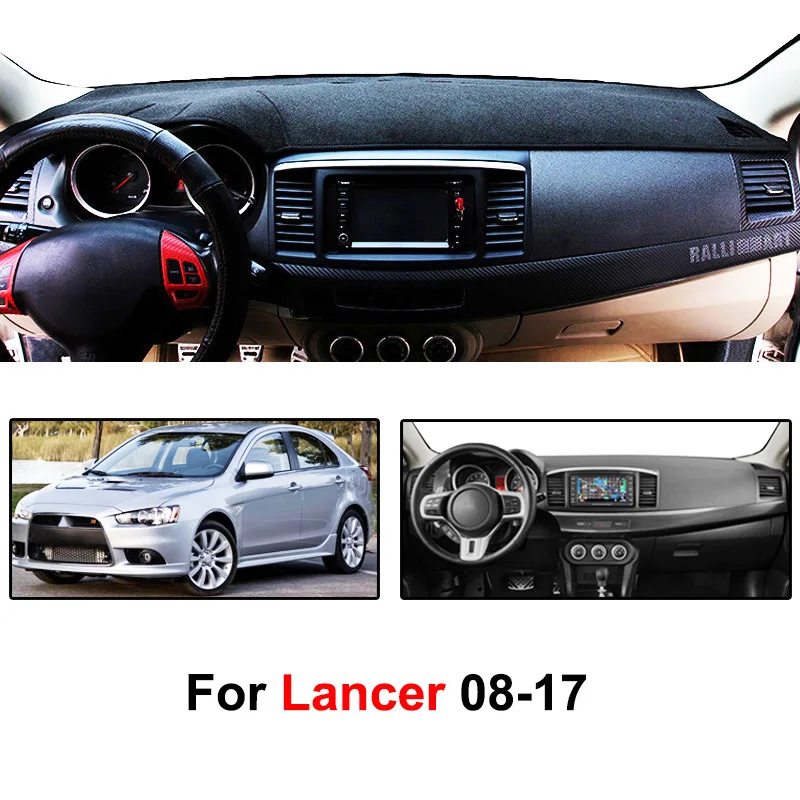 Чехол Xukey для приборной панели Mitsubishi Lancer EX 2008 2009 2010 2011 2012 2017 коврик солнцезащитный