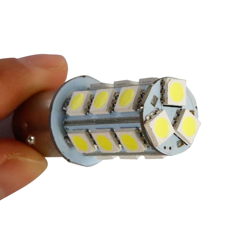 10 шт. P21W 18 LED 5050 SMD 1156 BA15s 18smd 18led smd Белая Автомобильная Лампа Стоп задний стоп сигнал