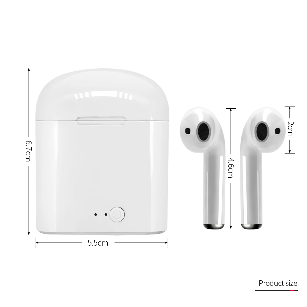 Беспроводные наушники I7s TWS Bluetooth 5 0 мини Air гарнитура вкладыши с микрофоном для