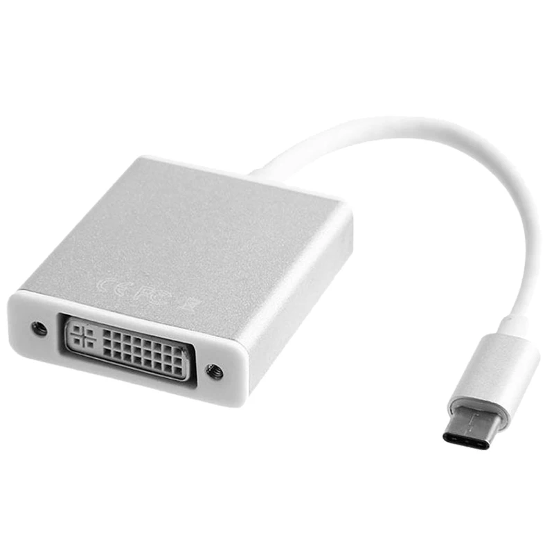 HOT USB3.1 Type-C(USB-C) To DVI-I(24+5) Adapter Cable HD 1080P For Macbook PC | Обустройство дома