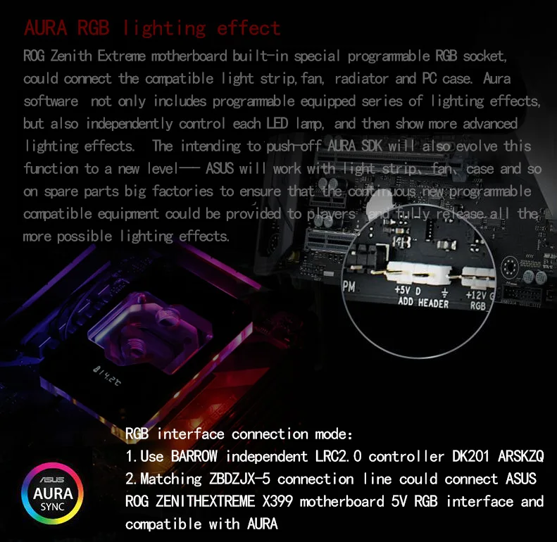 Barrowch водоблок для процессора цифровой Дисплей для AMD RYZEN AM4/AM3 платформа LRC2.0 Поддержка Mohterboard AURA SYNC FBLTFHA-04N