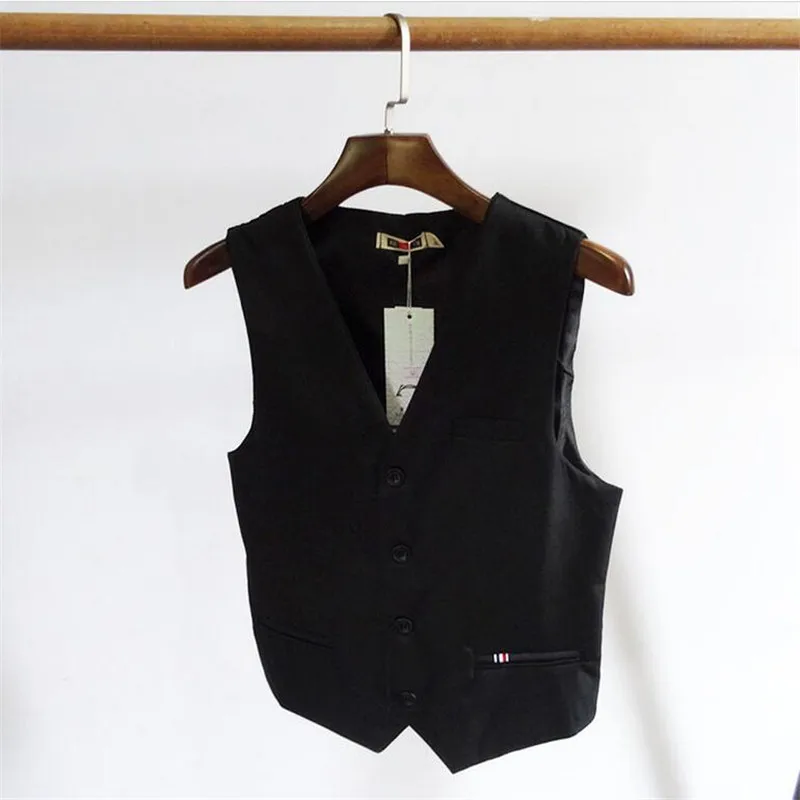 Мужской жилет Осенний модный черный в европейском стиле Повседневный теплый для