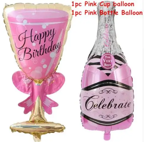 7 шт большая бутылка шампанского стеклянная фольга Воздушные шары Свадьба День
