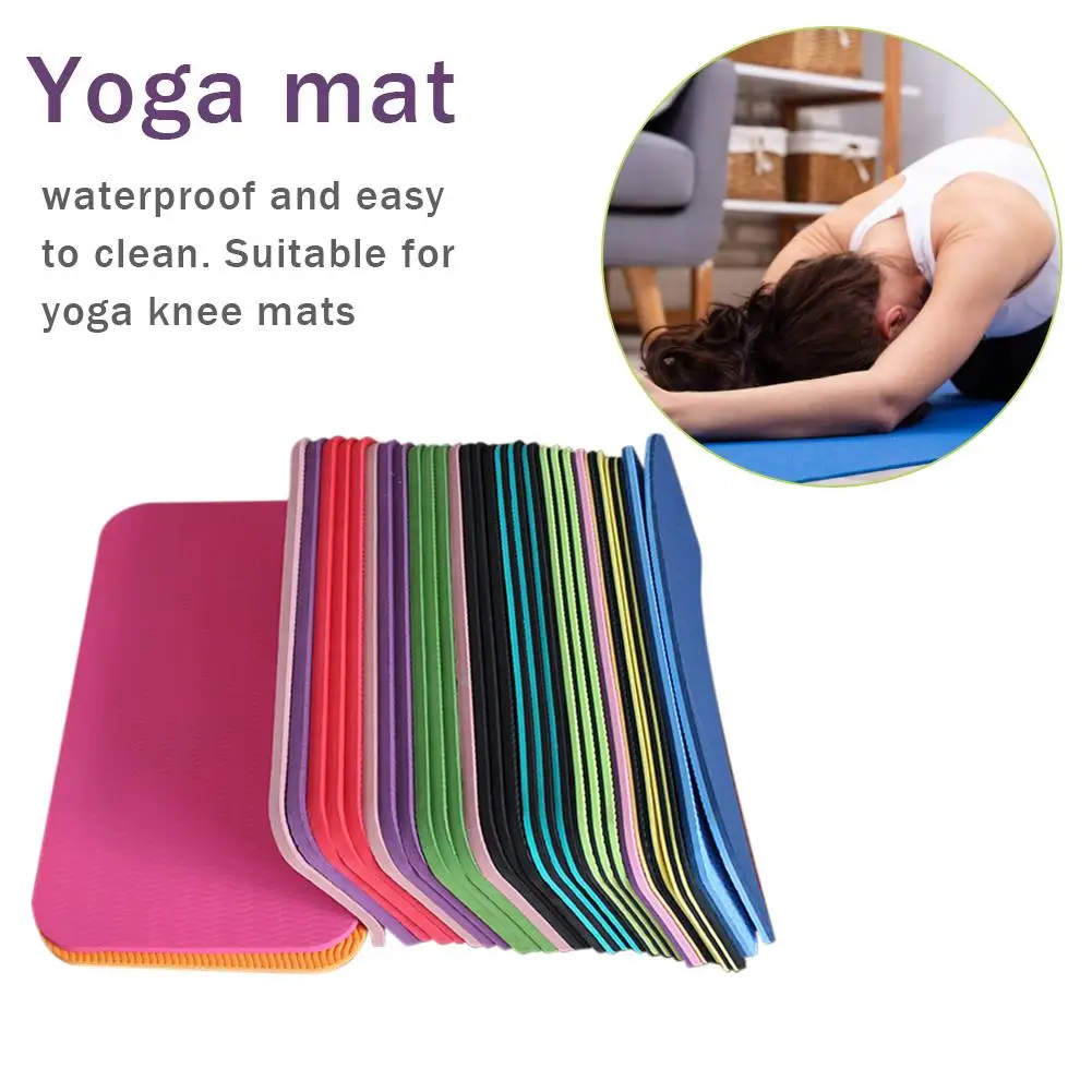 

1PC39cm x 21cm x 6mm Yoga Knee Pad Non-slip Moisture-resistant Yoga Mat For Plank Pilates Exercise Yoga Accessories Random Color