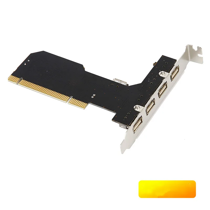 ANDDEAR USB2.0 expansion card desktop PCI to 5 usb2.0 adapter NEC chip usb c hdmi vga ethernet wall plate | Электроника