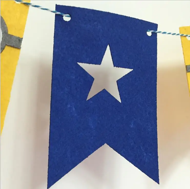 Вечерние гирлянды с изображением миньонов флаги баннеры украшения для детского