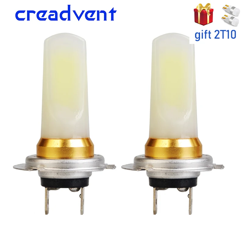 2Pcs H8 H9 H7 Led H11 HB4 9006 HB3 9005 Car Fog Lights Bulb 1400LM 6000K White Auto Driving Running Lamp 12V Car Style