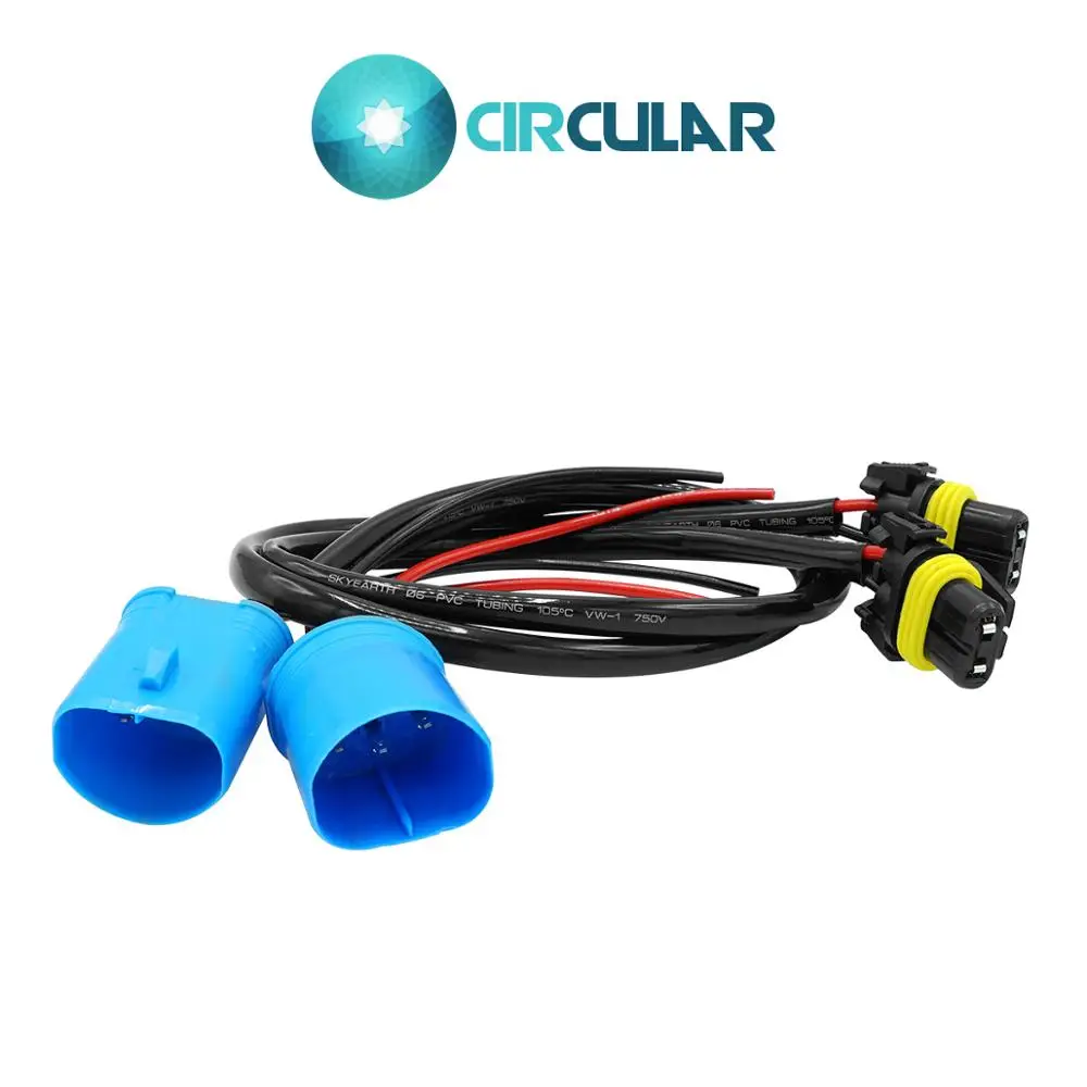 2 шт. соединитель электропроводки гнездо адаптера провода жгут 9007 HID H7 фара