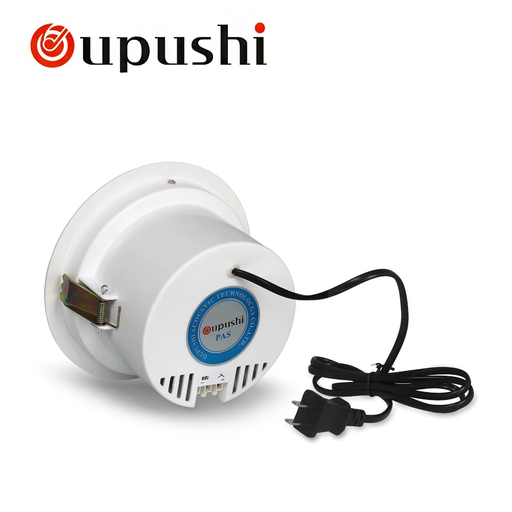 Уличный потолочный динамик OUPUSHI CE99D 4 5 дюйма 6 Вт белый для домашнего ресторана