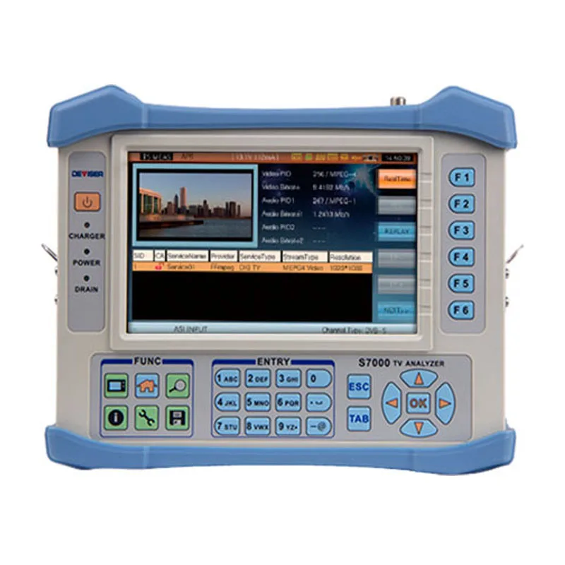 Все в одном ТВ анализатор VOIP GPS S7000 DVB C/S/S2/T/T|Оптоволоконное оборудование| |