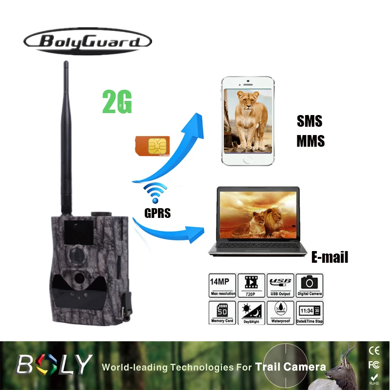 Bolyguard 2G охотничья камера 18MP фото ловушки MMS SMS ночного видения дикой природы chasse