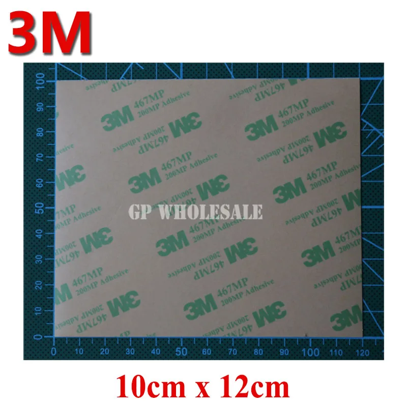 

10sheets/lot 10cm*12cm 3M 467MP 200MP 100mmx120mm Double Sided Adhesive Tape freeship