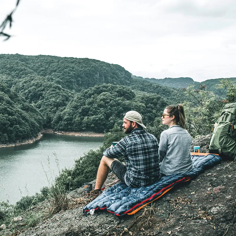 Спальный мешок Naturehike на 90% гусиного пуха Водонепроницаемый Сверхлегкий зимний