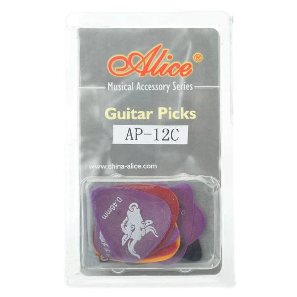 12pcs Alice AP-12C Clamshell Pack Constellation Celluloid Acoustic Electric Guitar Picks Plectra (0.46 0.71 0.81mm) | Спорт и
