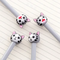 50pcs creative student prize cute kitten shape neutral pen office supplies gift cartoon study stationery signature pen wholesale