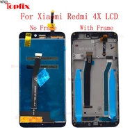 100 tested lcd for xiaomi redmi 4x mobile phone lcd display touch screen digitizer with frame replacement for redmi 4x lcd
