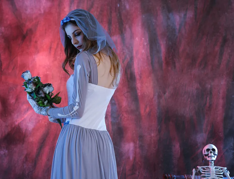 Женский костюм на Хэллоуин Purim Ghost для невесты из коллекции 2016 года страшные