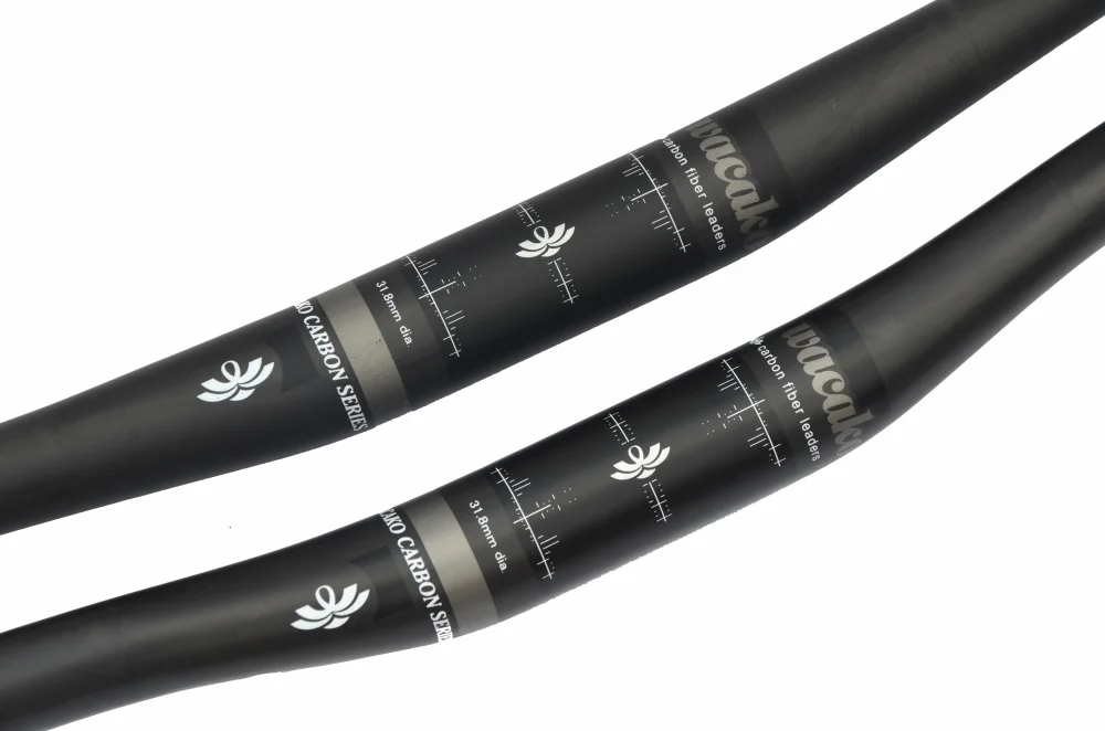 Продажа Wacako Топ руль из углеродного волокна Плоский Руль Горный Руль 31,8*600/620/640/660/680/700/720 мм