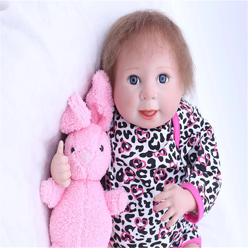SanyDoll 18 дюймов 45 см силиконовые куклы для новорожденных симпатичный детский