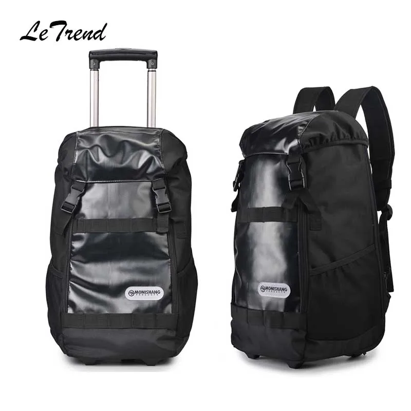 

Letrend large capacity Multifunction Travel Bag Rolling Luggage Business Shoulder bag Trolley 20 inch Carry on Suitcase Wheels