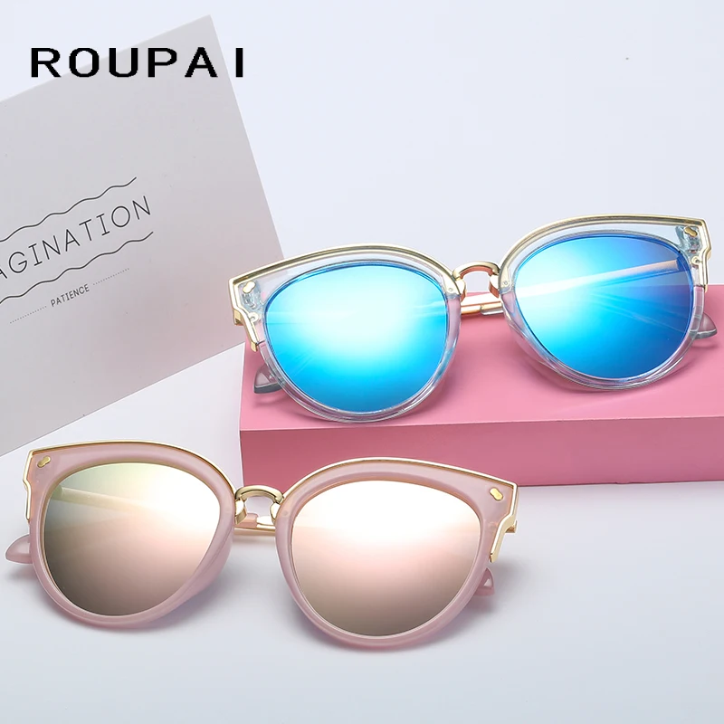 ROUPAI поляризованные &quotкошачий глаз&quot Для женщин Марка Дизайн Мода Винтаж