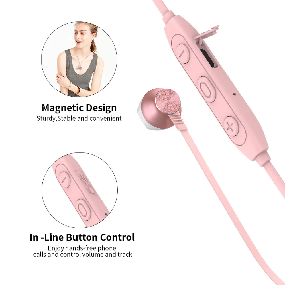 Langsdom Спортивные Беспроводные Bluetooth наушники для телефона бас с микрофоном