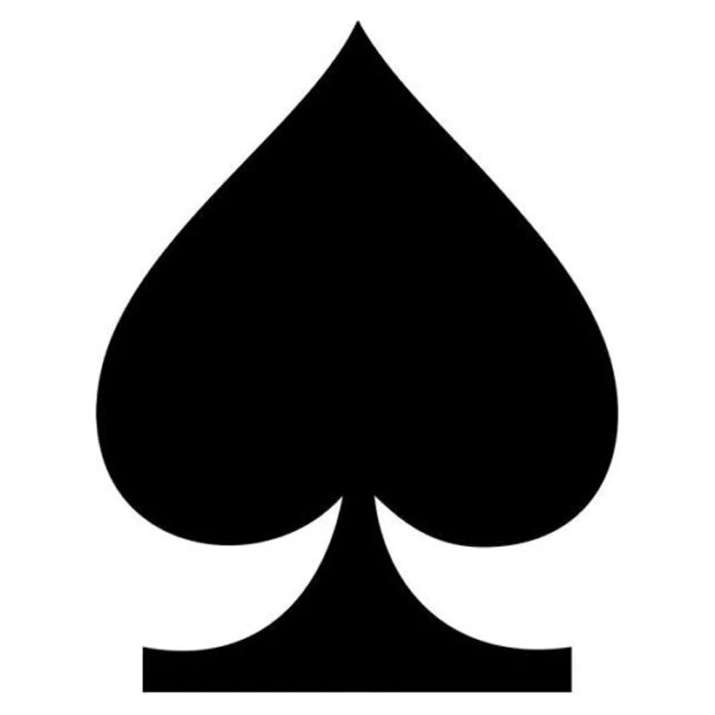 11 см * 14 2 Lucky 13 Spade модные наклейки для стайлинга автомобиля винил