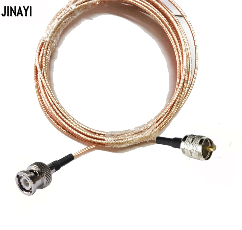 BNC штекер к PL259 UHF соединитель RF коаксиальный кабель RG316 50ohm 2 м 3 5 м|Соединители| |