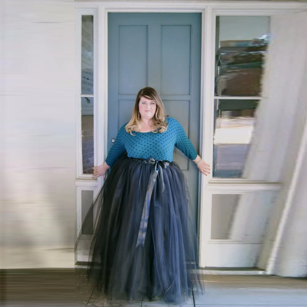 Новое поступление размера плюс женские юбки персонализированные Линия пола