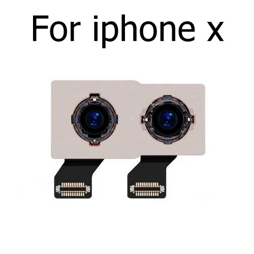 For iphone X Оригинальная основная задняя камера для iphone 4, 4S, 5, 5S, SE, 5C, 6, 6 S, 7, 8 Plus, X, XS, XS, Max, XR, задняя большая камера, гибкий кабель, лента, протестирована на - Цвет: For iphone X