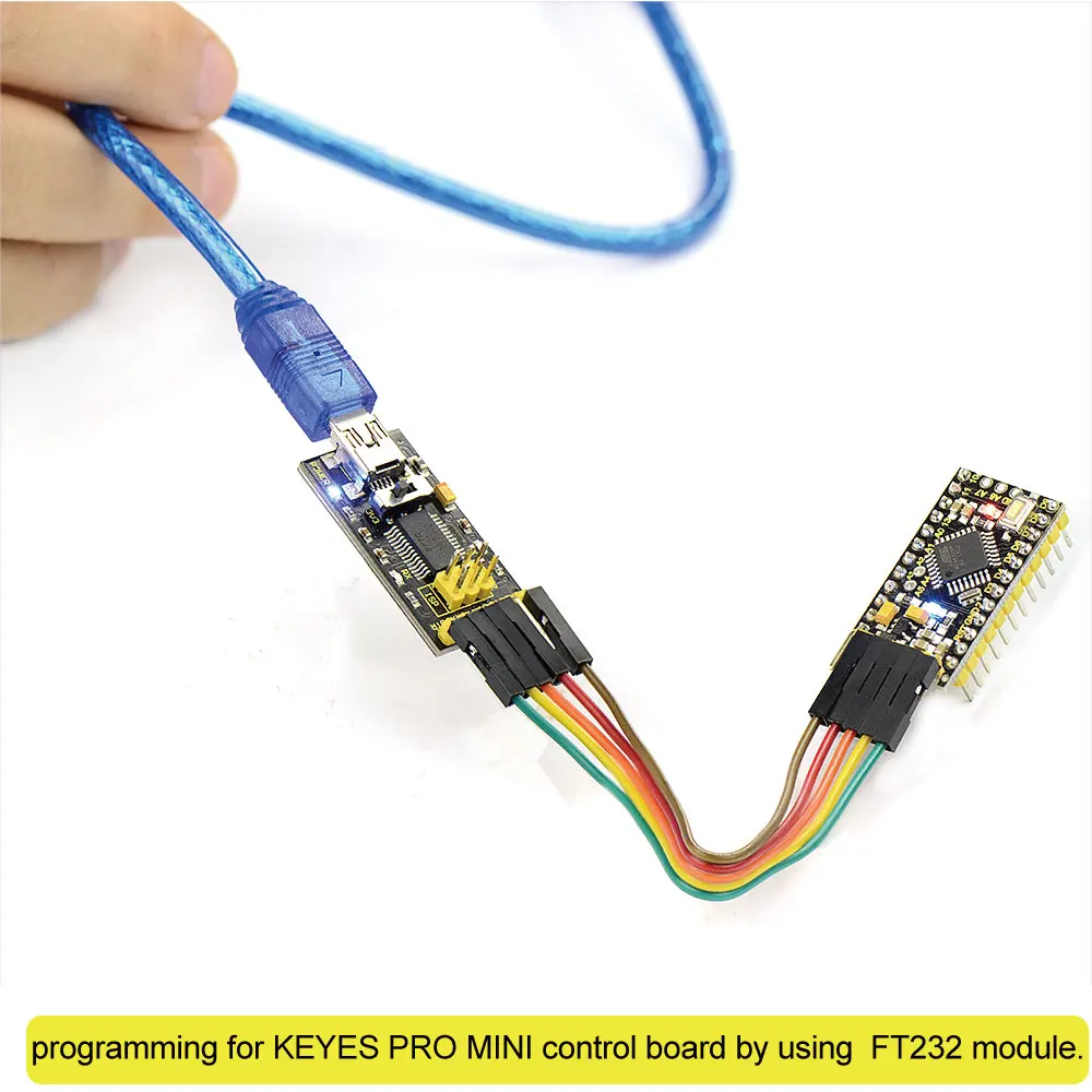 Keyestudio FTDI (оригинальные чипы) базовая программа загрузчик USB в TTL FT232 + USB-кабель для