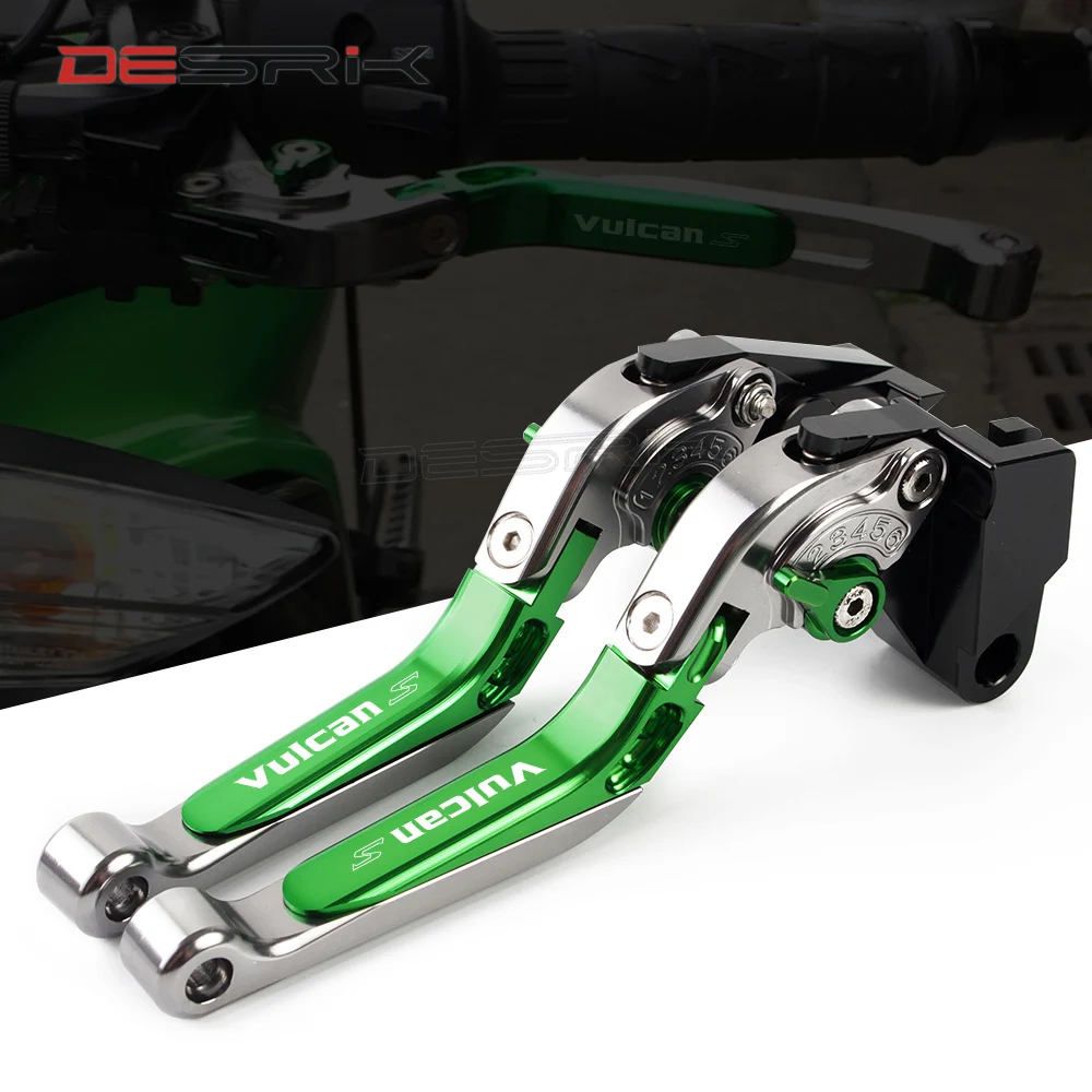 Регулируемые рычаги тормоза сцепления типа CNC LOGO Vulcan S для KAWASAKI VULCAN 650 cc 2015 2016 2017 2018