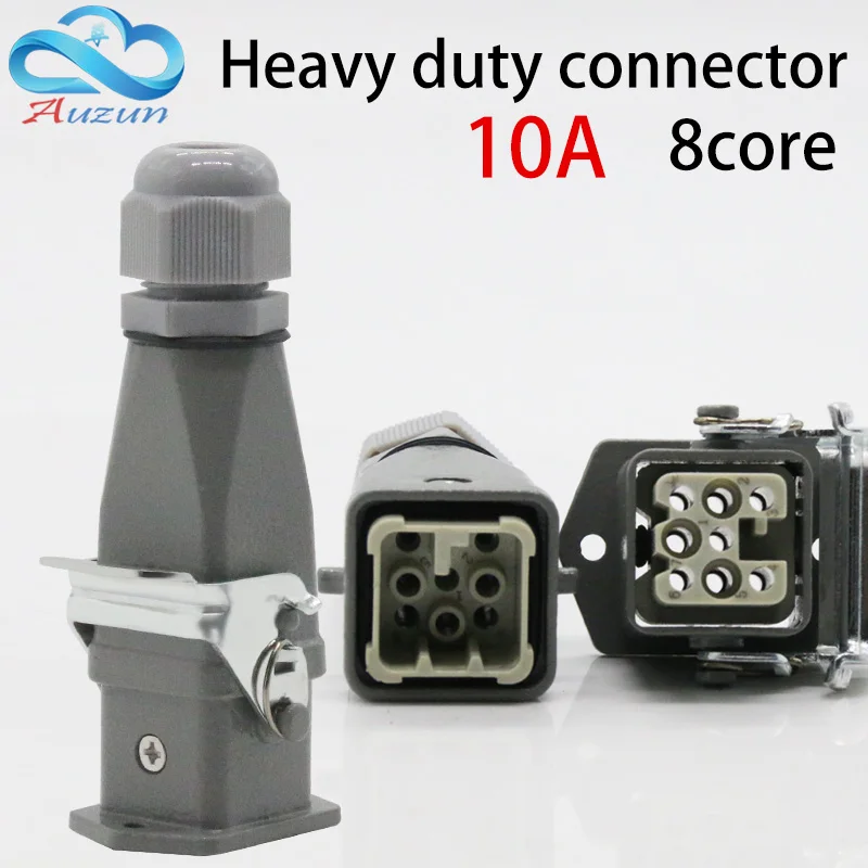 

Сверхмощный разъем 8(7 + 1) core 16A 500V -008-2, верхняя линия подключения горячего канала холодного давления