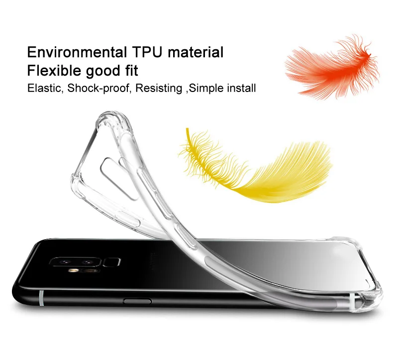 Air Cushion Shockproof Case For Samsung Galaxy Note 9 8 5 M20 M10 A9 2018 A8 Plus A8S A6S A6 A750 A5 J6 J4 TPU Cover | Мобильные