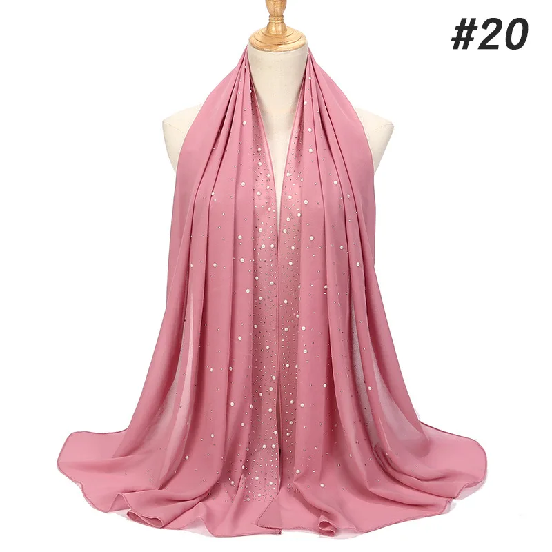 Шифоновый хиджаб в мусульманском стиле для женщин Модный Малайзийский