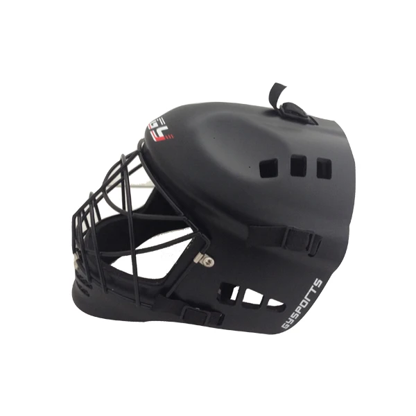 Матовый черный шлем Флорбол Junior спортивные уличные Хоккей оборудование с стали