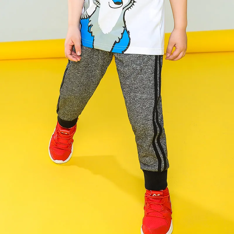 Pioneer Kids Новое лоскутное пот штаны для мальчика модные стильные детские штаны высококачественные брюки для мальчиков джоггеры темно-серый BZZ810027