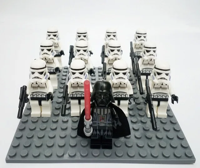 13 шт./лот Star Wars Rebels Storm Trooper 7668 Shadow clone Trooper Дарт Вейдер игрушка fig совместимый