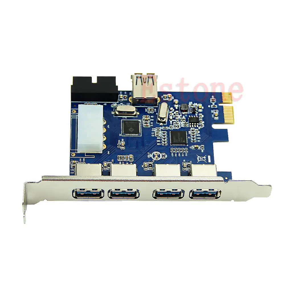 5 Порты PCI-E карта PCI Express USB 3,0+ 19 Pin разъем 4 Pin адаптер для Win