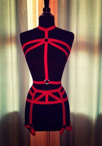 2017 новая мода пастельный Готический эластичный бюст костюм бондаж сексуальный