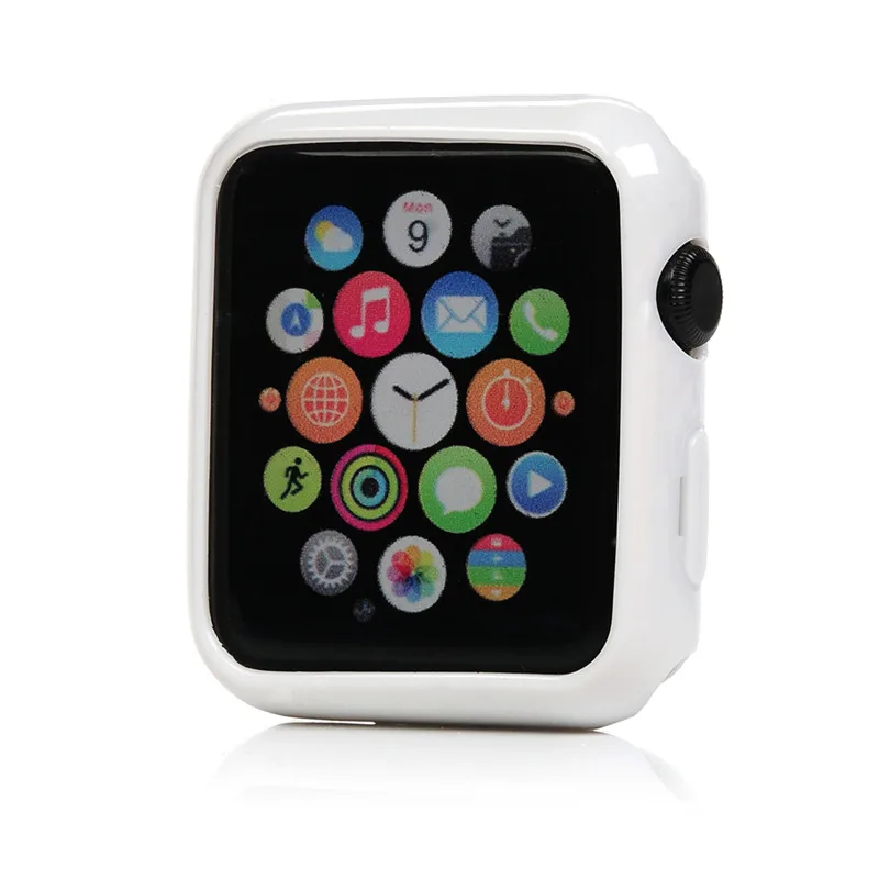 TURATA мягкий чехол для часов Apple Watch Case iWatch Series 2/3 42 мм цветная силиконовая рамка