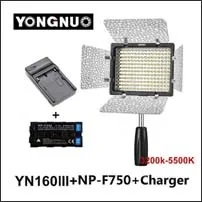 Yongnuo YN160 III 3200-5500K CRI95 160 светодиодный регулируемый светильник освещения для Canon Nikon sony DSLR& Camcorder