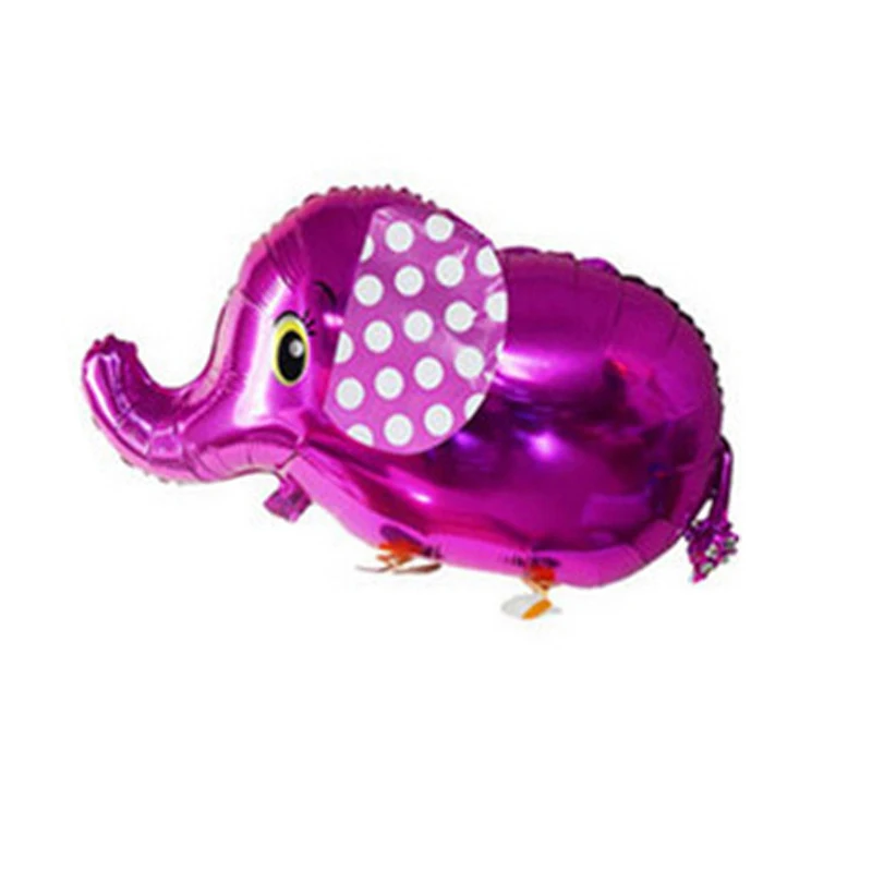 Rose Red Elephant 1 шт смешанные ходячие воздушные шары из фольги в виде животного милая собака панда динозавр Тигр домашнее животное День Рождения Вечеринка Свадьба украшения - Цвет: Rose Red Elephant