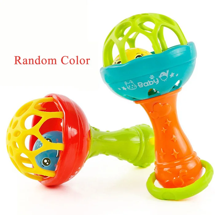 Ramdom Color-2 Детские погремушки, подвижные игрушки для новорожденных 0-12 месяцев, Прорезыватель для зубов, ручной колокольчик, жевательные игрушки для детей, детское одеяло - Цвет: Ramdom Color-2